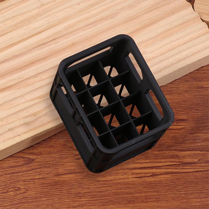 

{Summer2} {Summer2} 12/20 Slots Battery Storage Box For AA/AAA Battery Cute Mini Beer Crate Stackable Battery Storage Basket