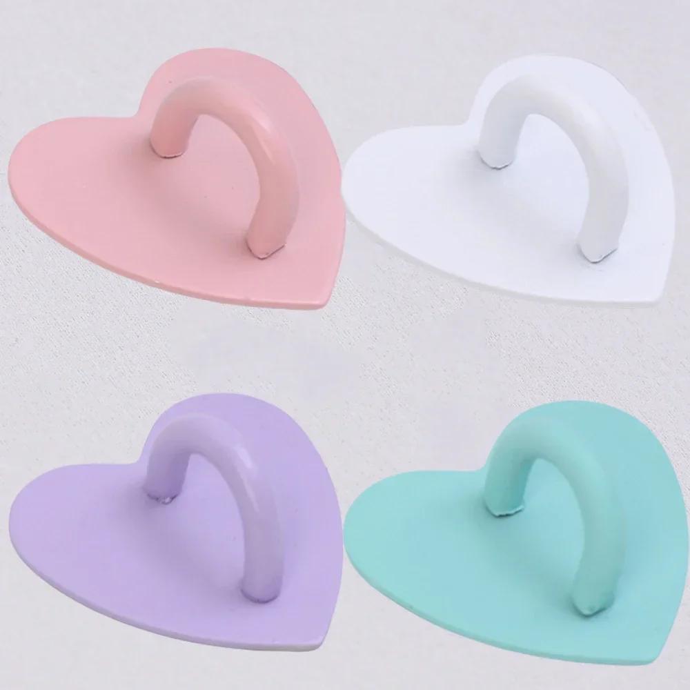 Cellphone Finger Ring Holder Adhesive Metal Phone Heart Shaped Stand Hooks Charms Clasp for DIY IPhone Case IPad Tablet Supplies