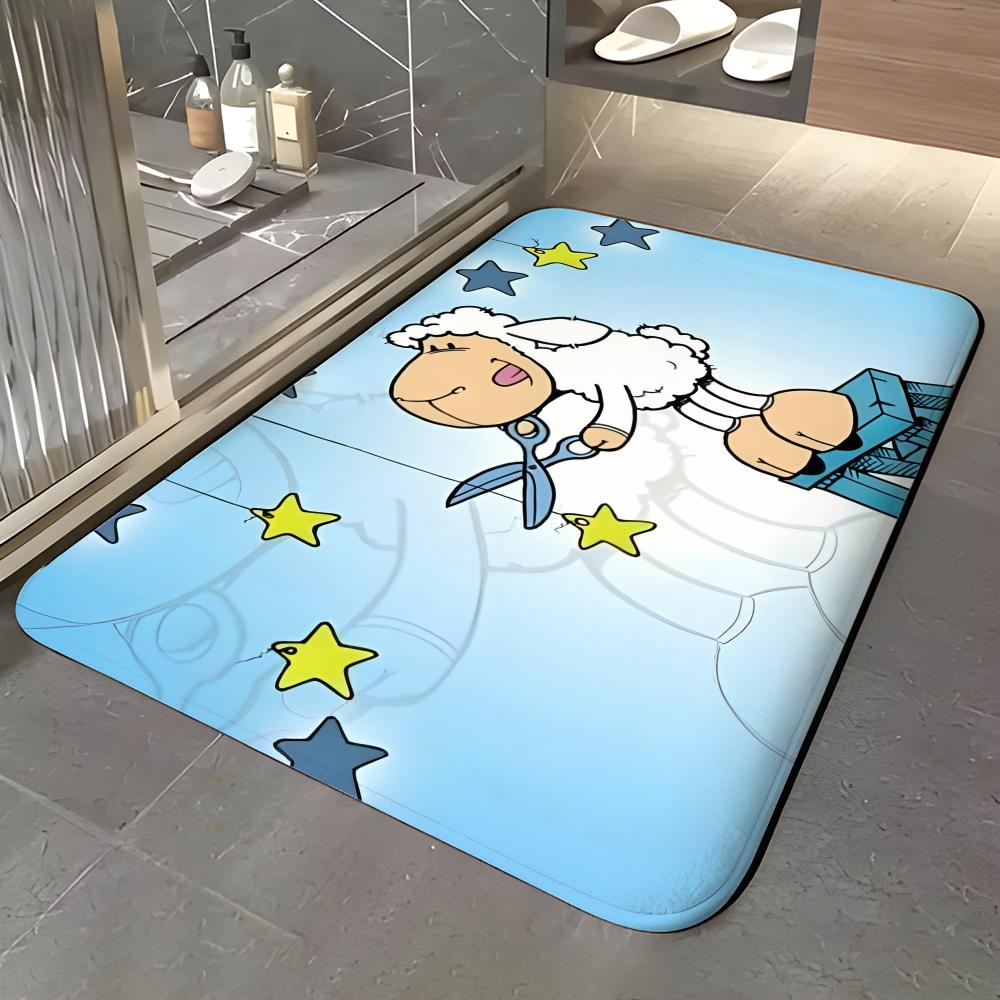 Toy N-Nici Floor Mat Soft Flannel Entrance Door Mat Non Slip Absorbent Bathroom Bedroom Floor Rug