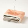 Two-Color Coral Fleece Quick-Dry Hair Towel Cap Women's Super Absorbent Thick and Double Layered