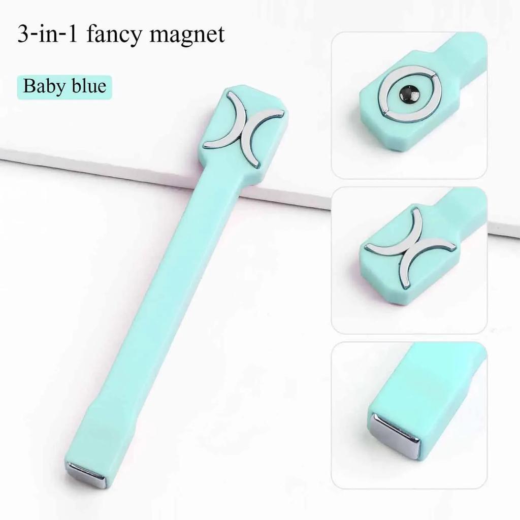 3 In 1 Multifunctional Strong Cat Eye Magnet UV/LED Gel Nail Magnetic Stick for Nail Art Design Manicure Special Tools