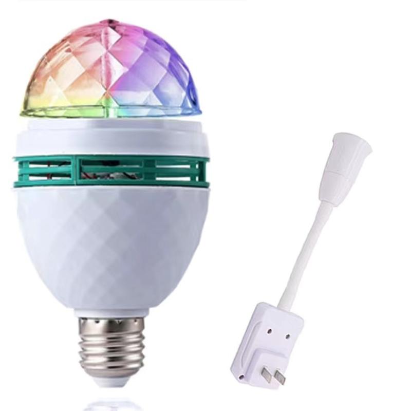 RGB Stage Magic Ball Light 360° Full Rotation Color Changing USB Plug for Bar Club DJ Show Anniversary Party Decor