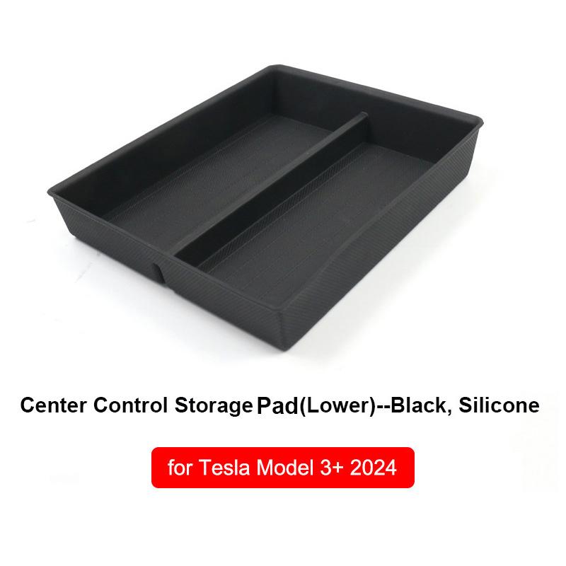 For Tesla Model 3 Highland 2024 Center Console Storage Organizer Box Armrest Box Tray Accessories Glasses Cup Phone Card Holder