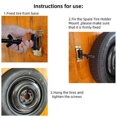 Trailer Spare Tire Carrier Spare Tire Holder Bolt Hanger Hitch Tire Carrier Secure Trailer Spare Tire Mount Etrack Rail System