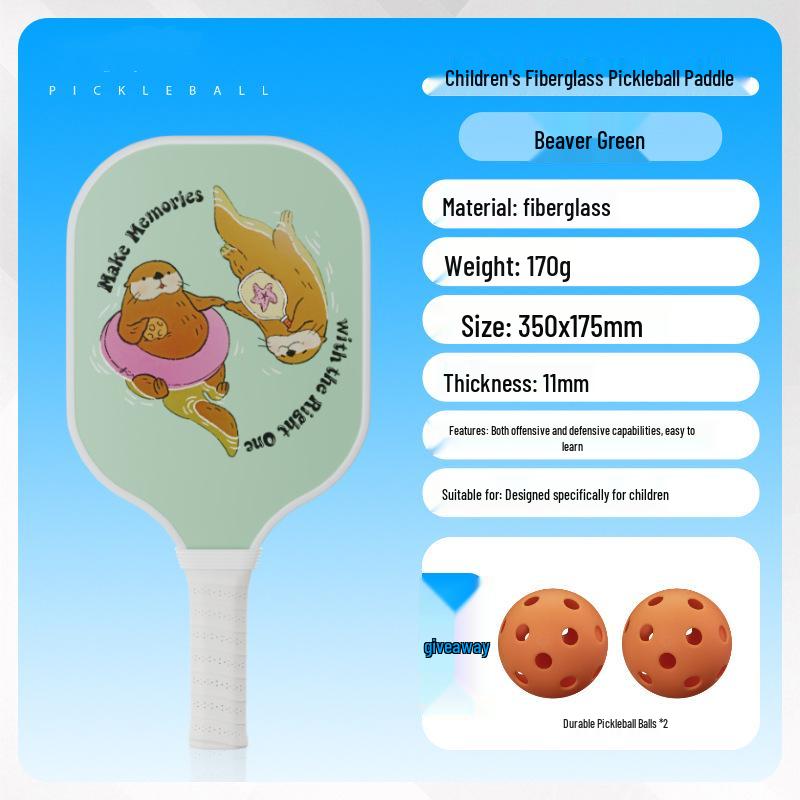 Children's Beginner Pickleball Racket Set - Fiberglass, Official Store Model