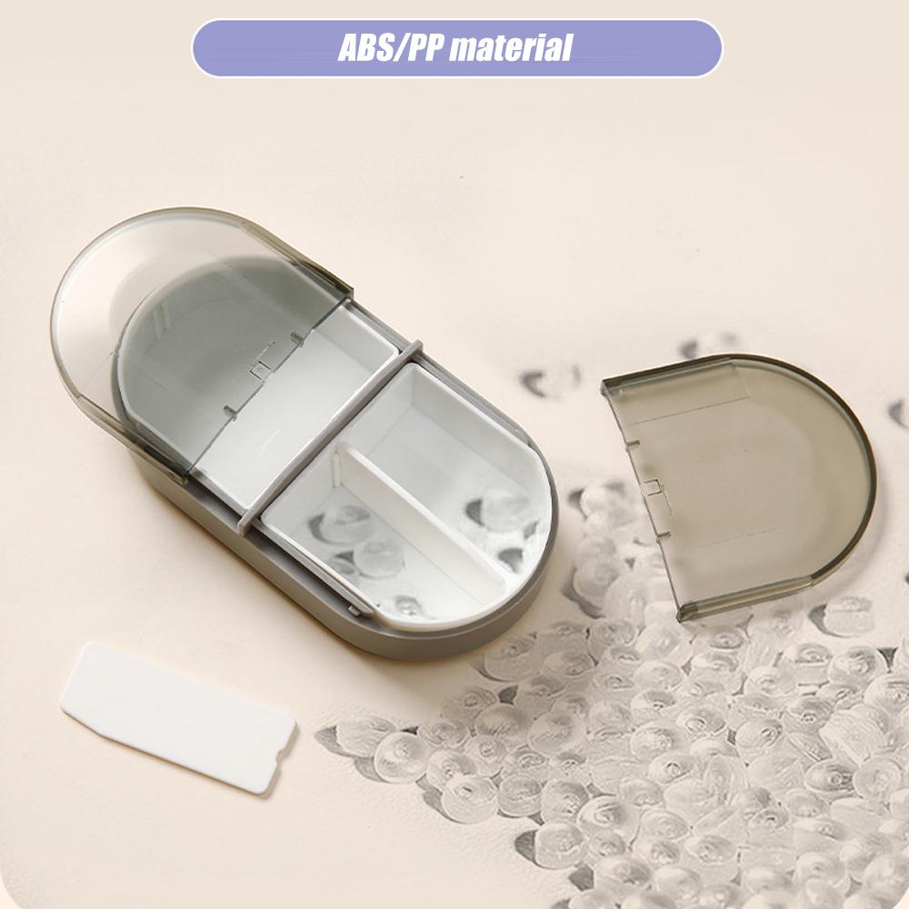 Portable Travel Pill Organizer Case For Pocket, Daily Pill Box Bpa Free Plastic Medicine Vitamin Holder Container 4 Compartments