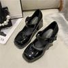 Heels Women Trend Chunky Heels Square Toe Platform Shoes Mary Jane Elegant Fashion Sexy  Luxury Designer Casual Plus Size