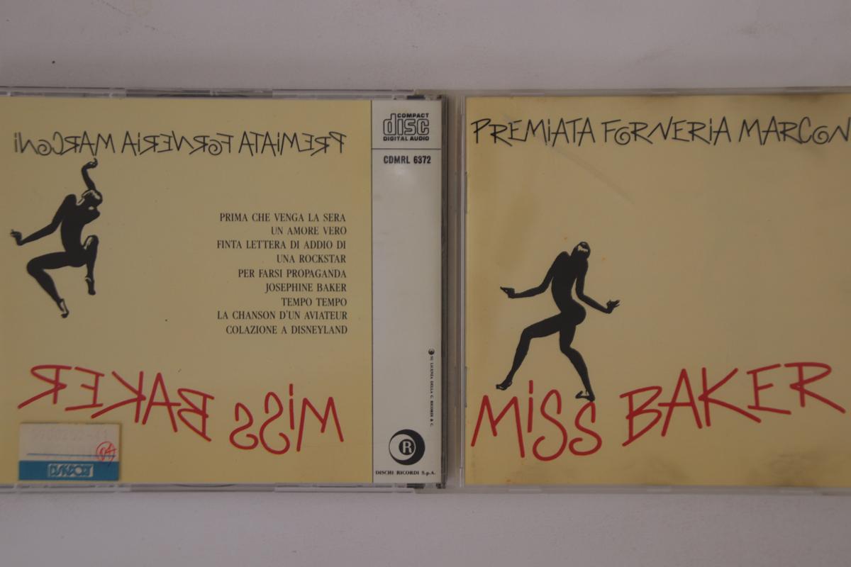 

CD PREMIATA FORNERIA MARCONI - Miss Baker CDMRL6372 RICORDI 1987 Italy Rock Used