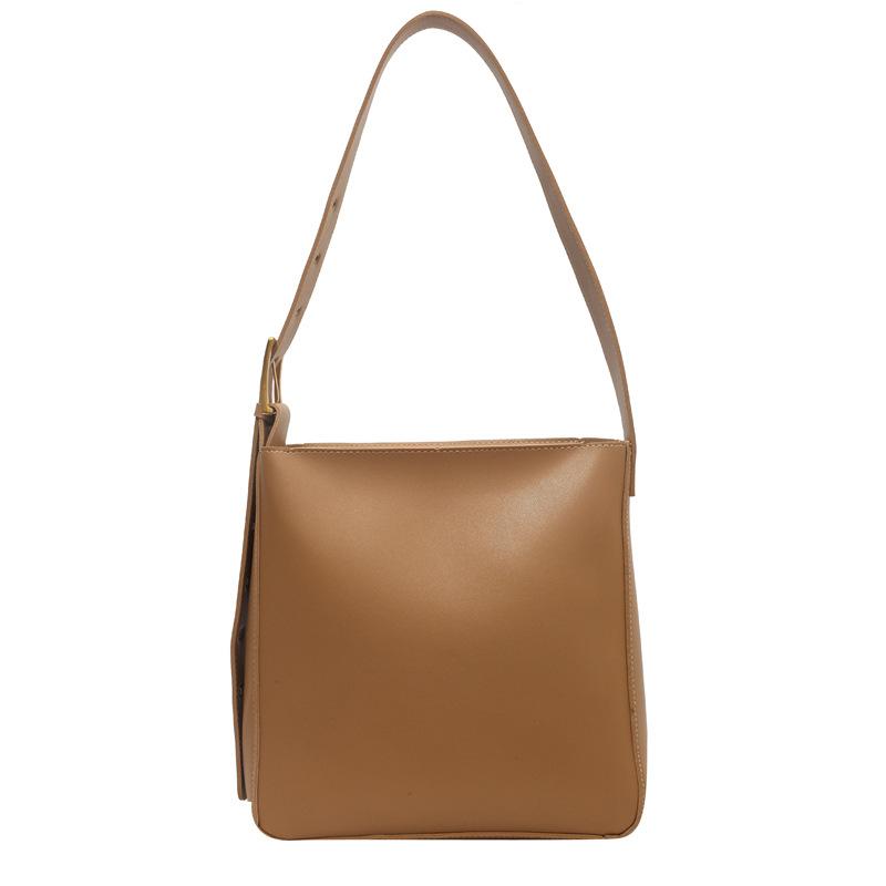 

Premium texture retro large-capacity bag women s 2025 new popular messenger bag fashionable shoulder bucket bag абрикосовый