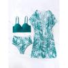 Women Bikini 3 Pieces Sexy High Waist Bathing Suit Beach Swimwear Female Summer Swimsuit