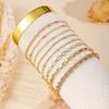 Alloy Stacked Bracelet European and American Jewelry Personalized Set Multi-layer Chain Bracelet Cuban Chain Women