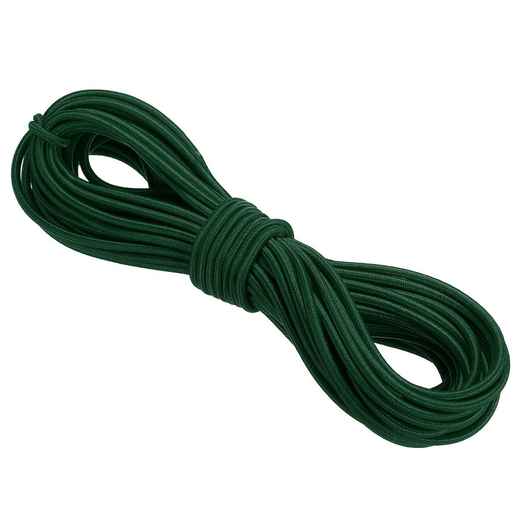 11 Yards Bungee Cord Elastic Cord Heavy Stretch String Rope 1/8"  for Crafting DIY Sewing Hook Straps Camping Tie Down Strap