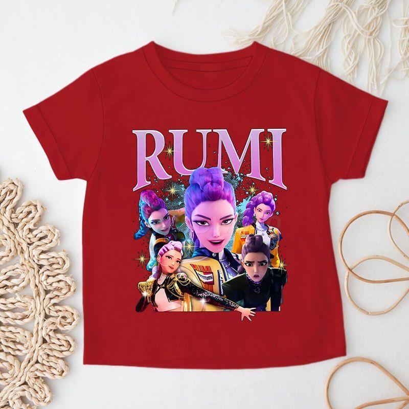 Children's Witch Hunt Team Short-sleeved T-shirt, Summer Girls' Fashionable Pure Cotton Top