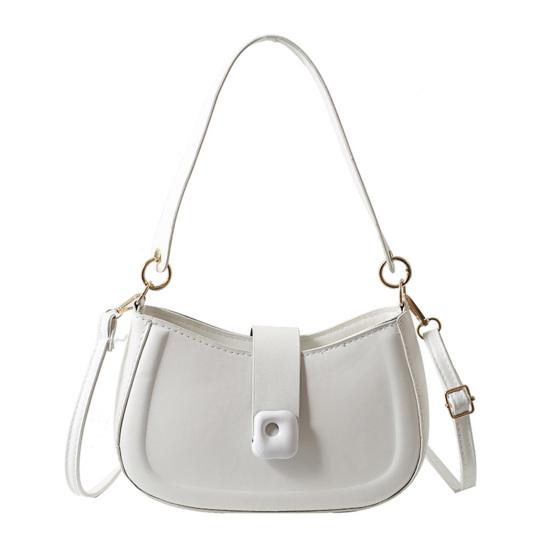 Solid Color Ladies Shoulder Bag Minimalistic Reliable Large Capacity Sling