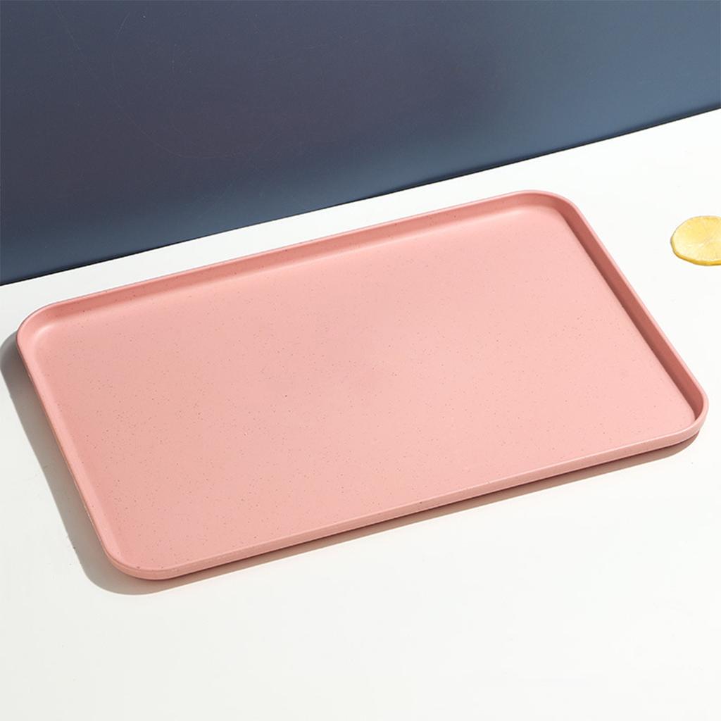 Rectangular Tray Plastic Restaurant Household Cup Tea Tray Catering Fast Food Barbecue Tray Kitchen Supplies