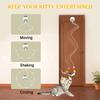 Interactive Cat Toys Hanging Electric for Indoor Cats Teaser Toy Kitten Automatic White