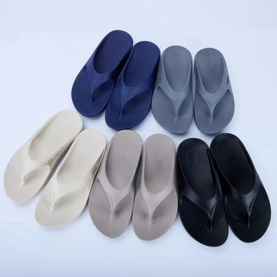 Youth Summer Sports Flip-Flops Solid Color Simple Thick-Soled Thong Sandals