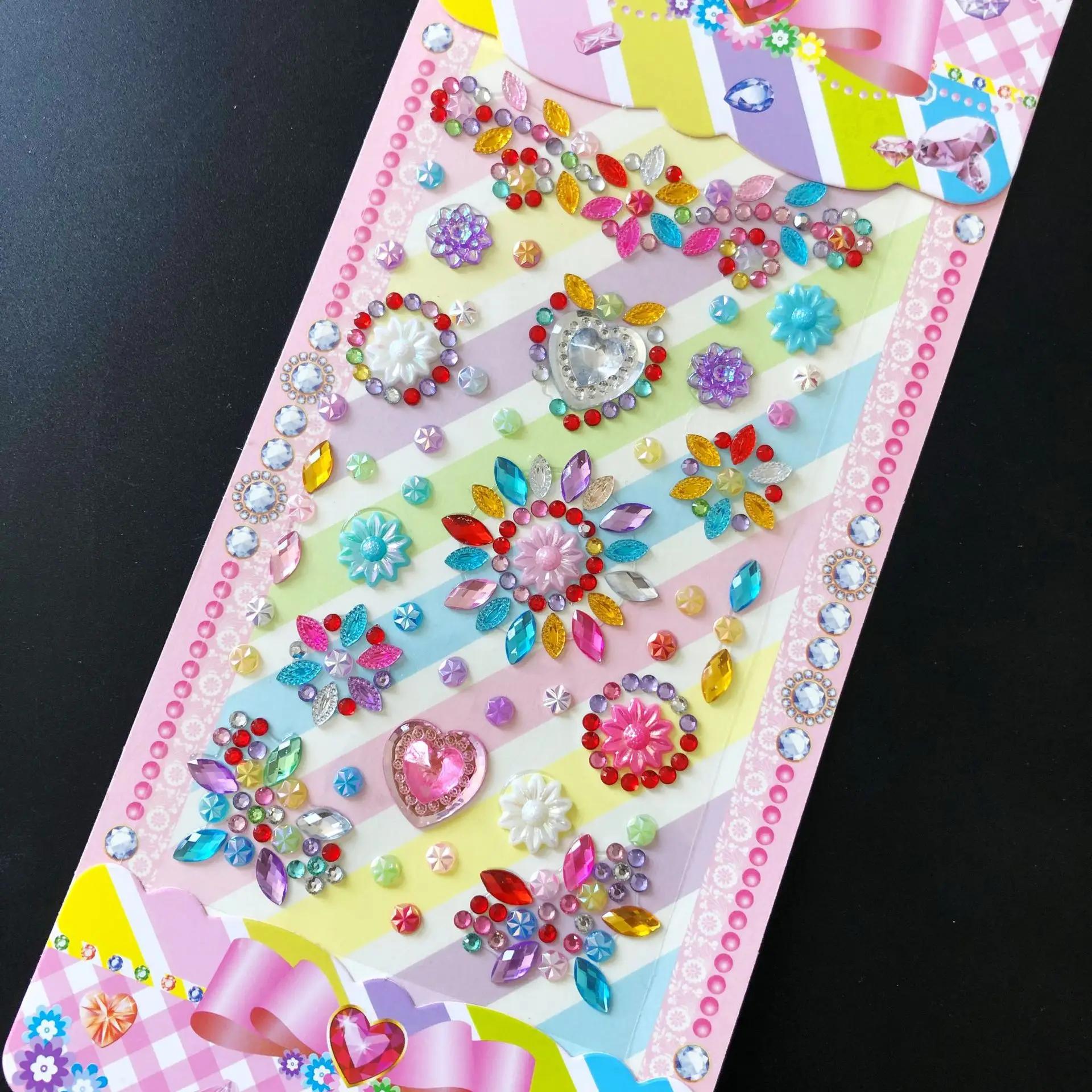 

Самоклеящаяся 3D наклейка со стразами в виде бриллиантов, акриловые кристаллы, креативные DIY поделки, драгоценные камни для украшения чехла телефона, ноутбука