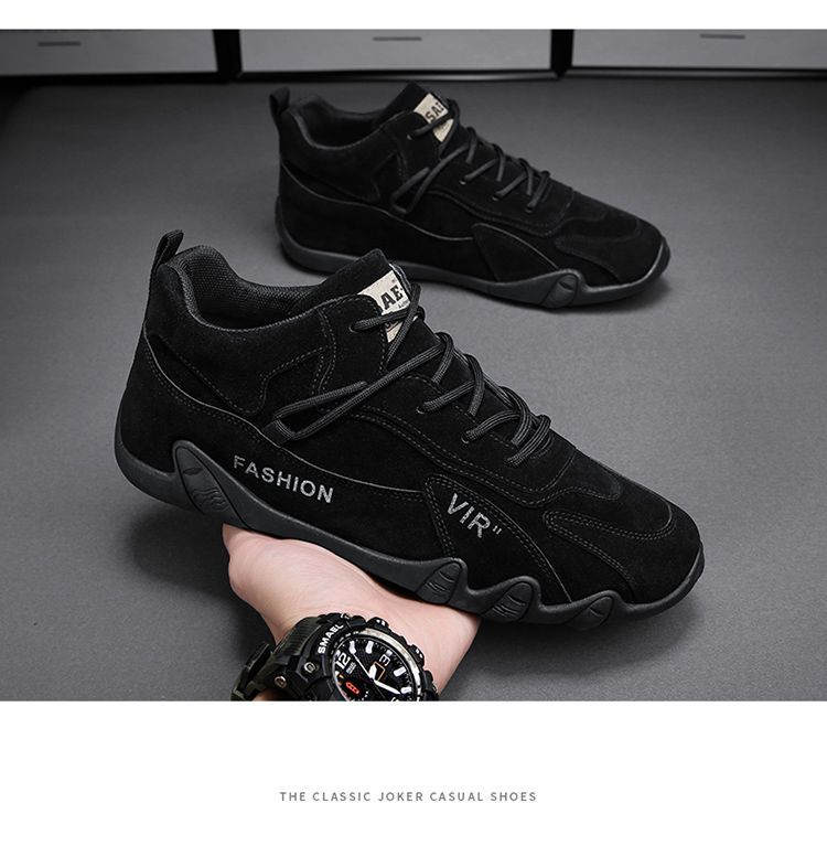 Men's Casual Shoes Men's Field Work Shoes Wear-resistant High-top Casual Fashion Sall-match Shoes Sneakers Skateboard