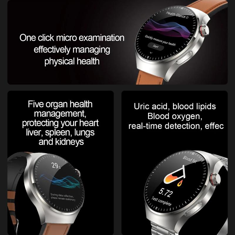 2025 Nuovo Orologio Smart Grado Infermieristico Sanitario Uomo Tracker Lipidi nel Sangue Acido Urico ECG+PPG Orologio Chiamata Bluetooth Smartwatch Per Xiaomi