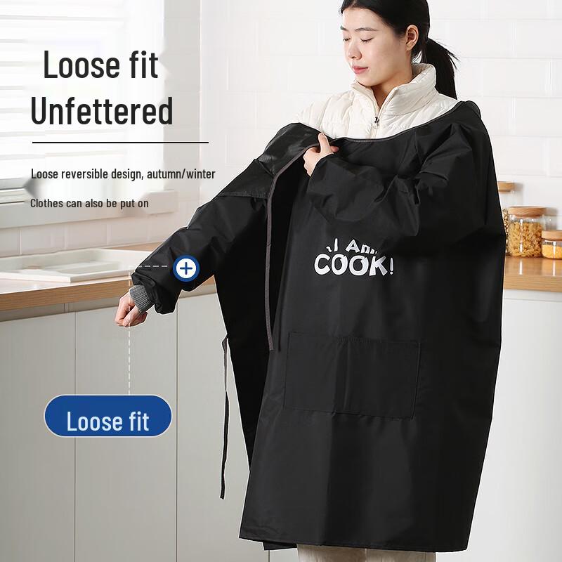 LYNN Waterproof Long-Sleeved Kitchen Apron