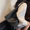 Pu Handheld Water Bucket Bag For Women With Woven Design And Large Capacity For Daily Use