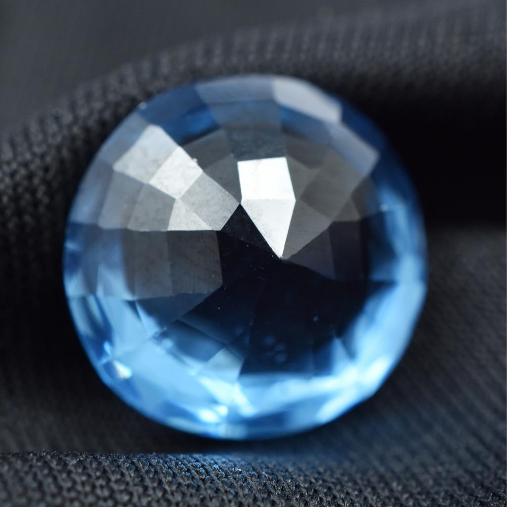 Natural Blue Sapphire 9.80 Carat Round Cut CERTIFIED Loose Gemstone SU-20-S