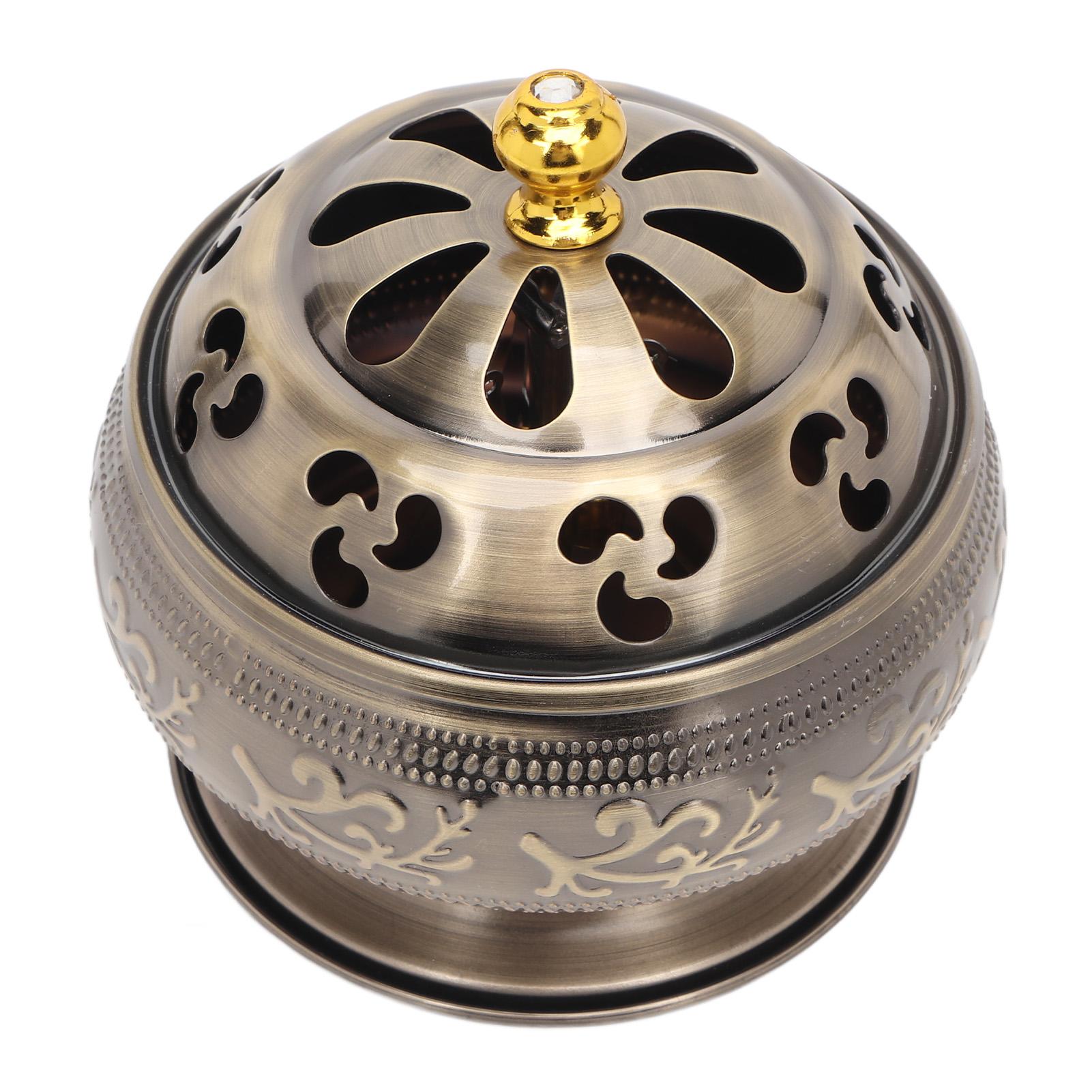 

Бронзовая курильница 12-часовая модель сплав материал легкая чистка декоративная металлическая подставка для сжигания благовоний