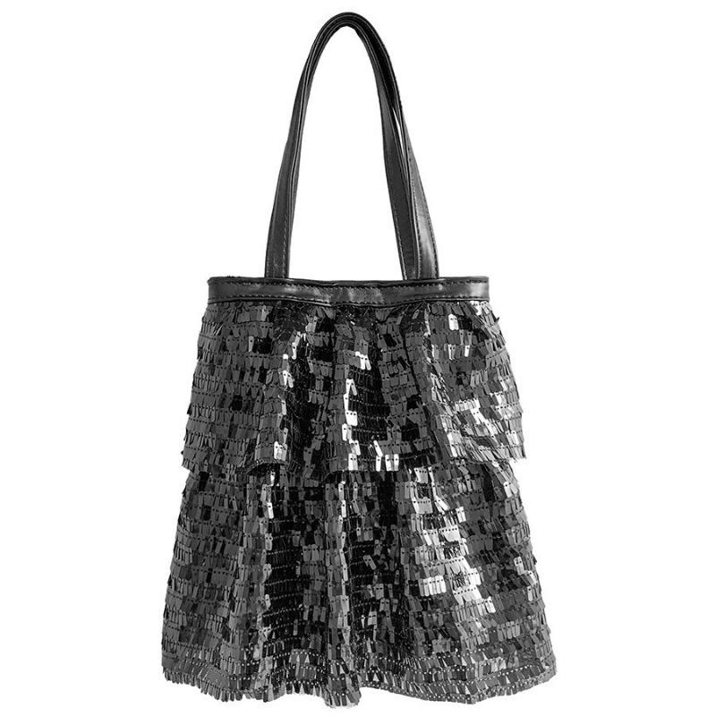 New Commuter Tote Bag Women's Creative Pleated Design Handbag Bag Women's Light Luxury Niche Sequined Bag