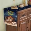 1Pc Christmas Table Decor - Nativity With Table Runner, Wonderful Xmas Small Gift For Religious Folks