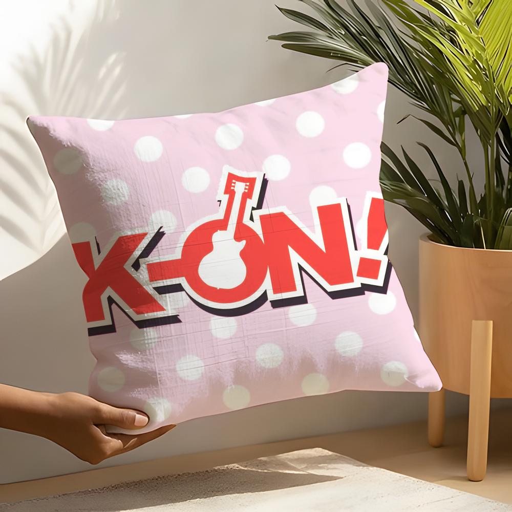 K-On Anime Pillow Case Linen Cushion Covers For Decorative Sofa Home Pillows Case Car Chair Pillows Cases