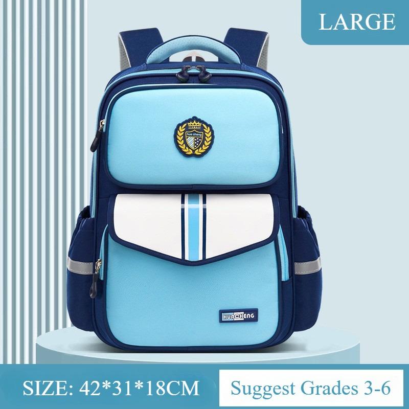 Trendy England School Bags for Primary School Students Grade 1-3-6 Scientific Spinal Protection Oxford Waterproof Backpack Unisex Multi-layer Book Bag