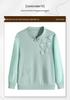 Stylish Round Neck Knit Sweater for Middle-Aged & Elderly Women - Age-Defying, Long-Sleeved Spring Top