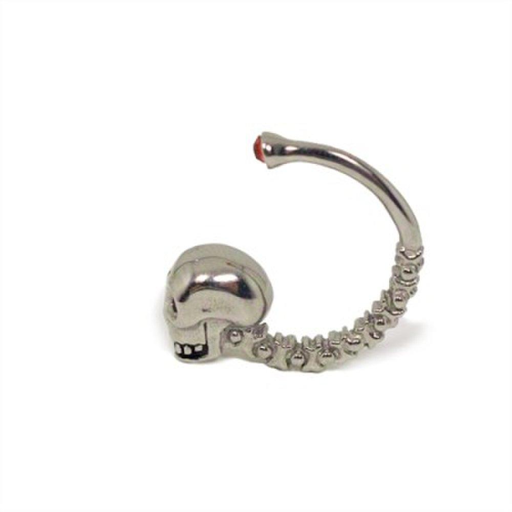 Vaska Steel Skull Crow Piercing