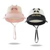Breathable Kids Shawl Sunhat Cartoon Animals Baby Sun Protection Hat  1-5 Years Old