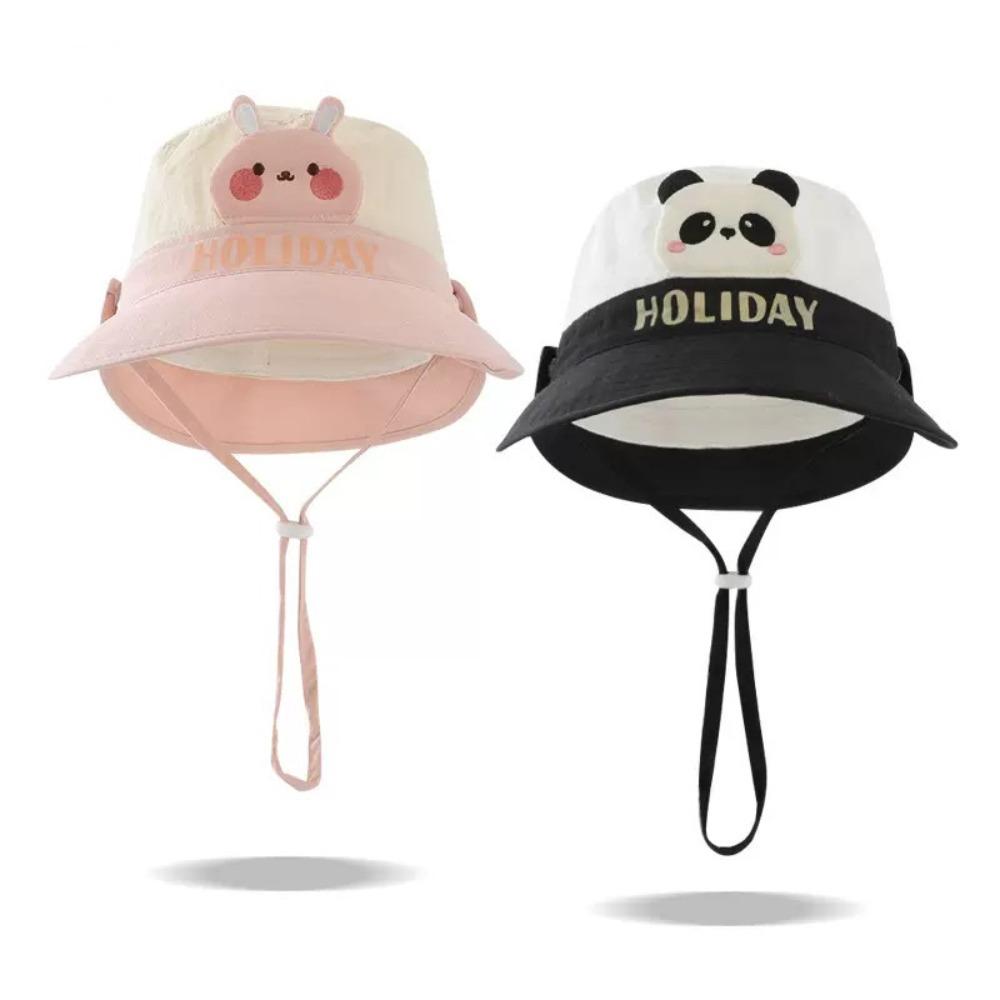 Breathable Kids Shawl Sunhat Cartoon Animals Baby Sun Protection Hat 1-5 Years Old