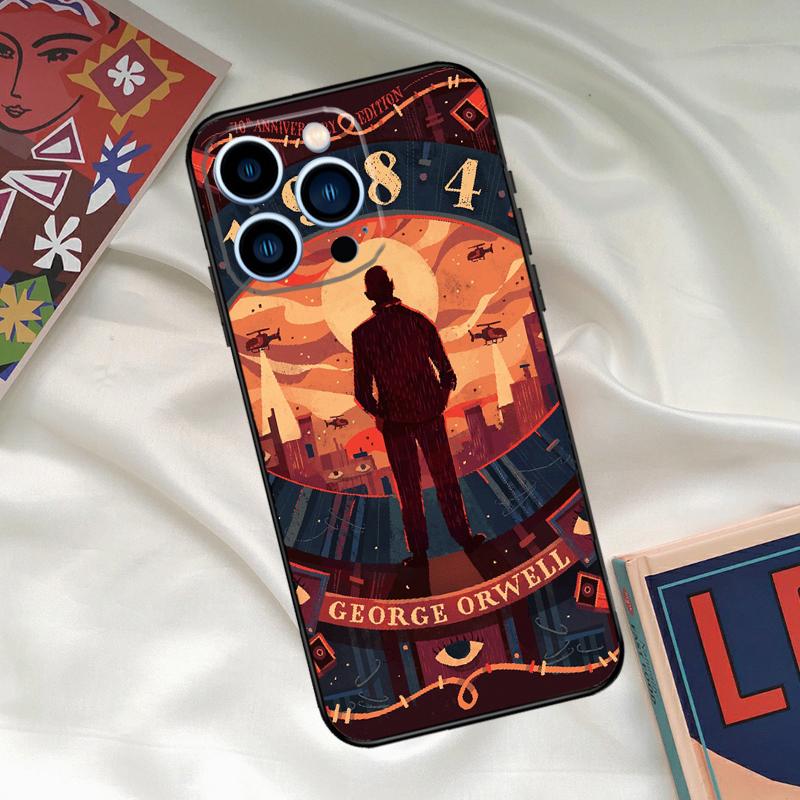 1984 George Orwell Book Novel Phone Case For iPhone 16 15 14 13 12 11 17 Pro Max 15 16 Plus 12 Mini 16e 17 Air Funda Cover