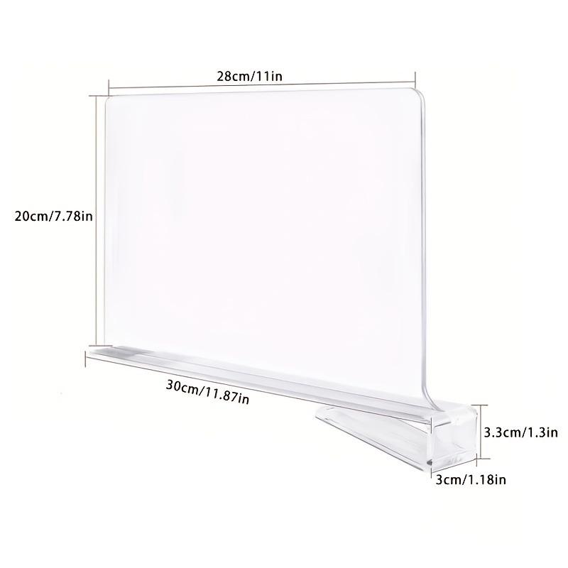 Transparent Wardrobe Divider Hard Organiser Women's Bag Accessories Clothing Storage Partition No Drill Closet Shelf Organizer