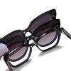 New Women's Cat Eye Polarized Sunglasses with 3 In 1 Magnetic Clip Customizable Myopia Prescription Lens Reading Glasses