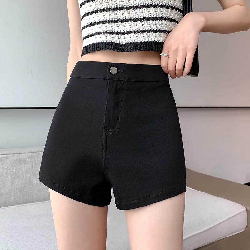 

Plus Size Petite Black A-Line Wide-Leg High-Waisted Summer Shorts 2025 XL