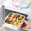 Thermal Insulation Bento Box 304 Stainless Steel Food Container Divided Lunch Box  For Meal Prep