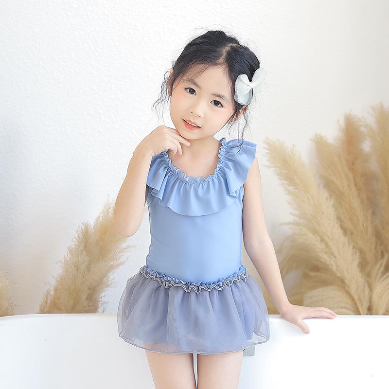 New Style Toddler Girls' One-Piece Ruffle Skirt Swimsuit - Cute Princess Design
