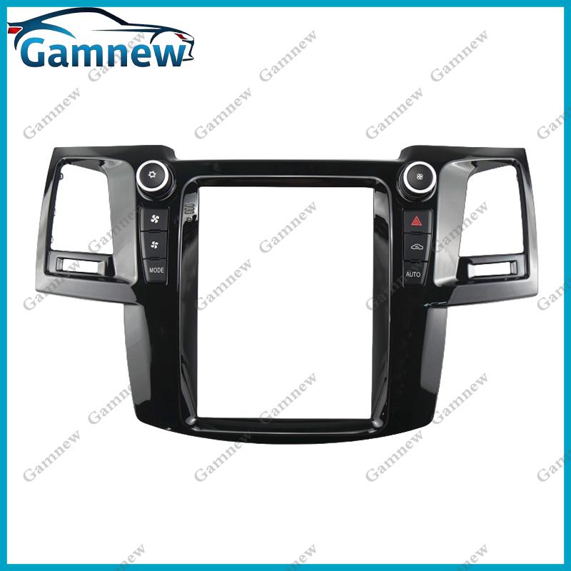 9.7 Inch VERTICAL SCREEN Car Radio Fascias Android MP5 Stereo Frame For TOYOTA FORTUNER/ VIGO/ HILUX 2005-2014 Tesla Style Panel