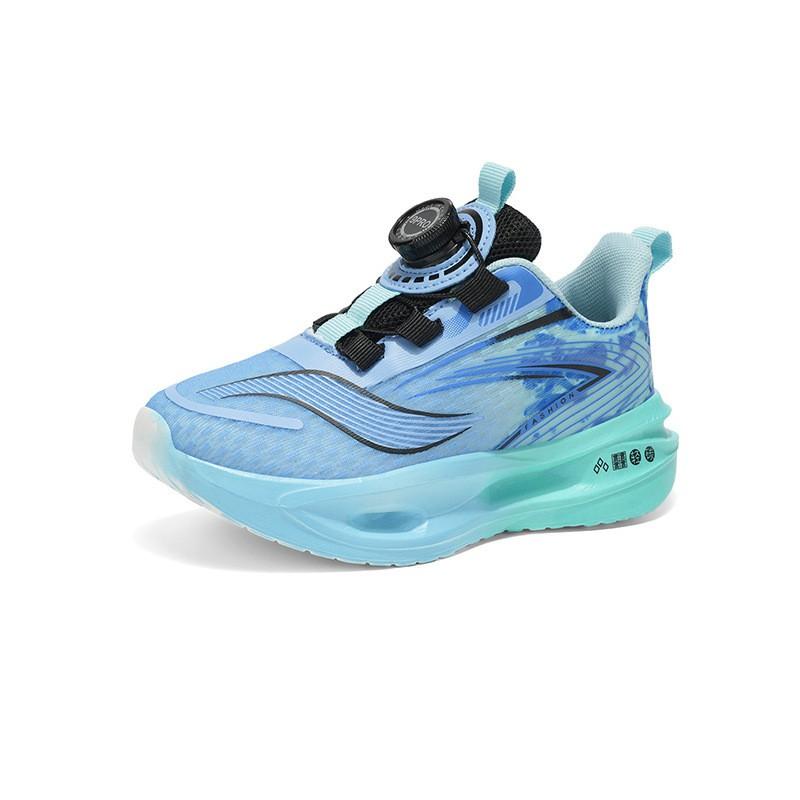Boys Running Shoes Kids 7-16 Years Lightweight Breathable Mesh Sneakers With Shock Absorption Non-Slip Sole