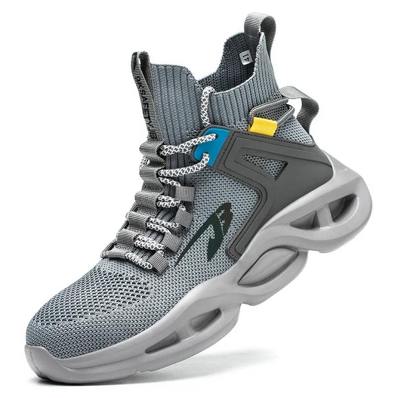 Men Winter Sneakers NonSlip steel toe work boots non slip shoes Indestructible Safety high top Warm Protection for Cold Weather Conditions 36 11130₽