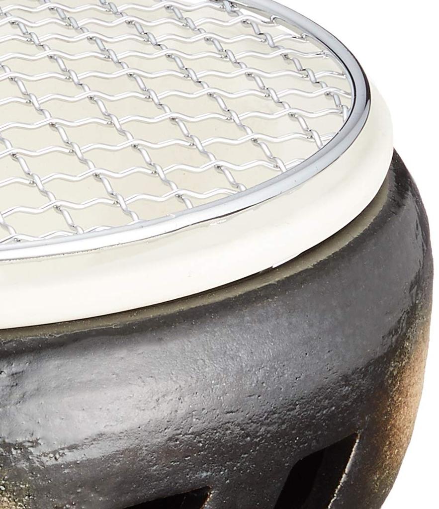 Maruyoshi Pottery Ise Grill węglowy, Kuchenka wodna, Nie. 7, Czarny, M4603