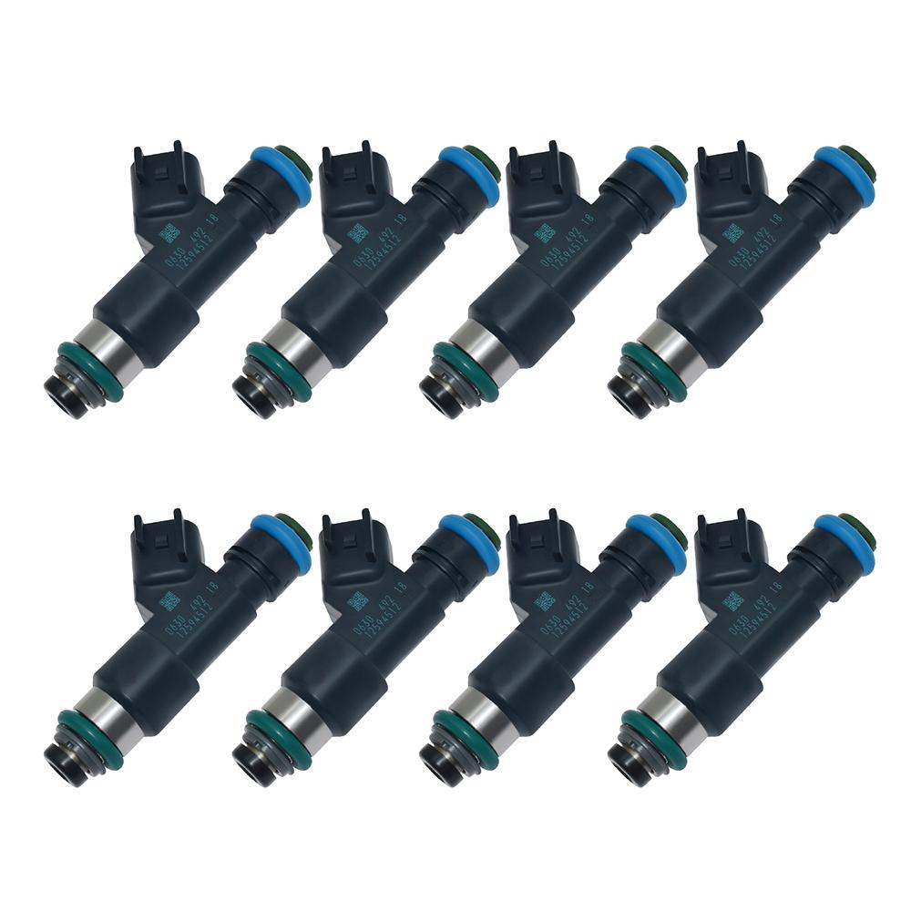 Flex Fuel Injectors 8pc for Chevy Avalanche Silverado Suburban Tahoe Express GMC Sierra Yukon Savana YukonXL 1500 V8 5.3L 12594512