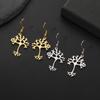 Science Biochemistry Neuron Earrings for Women Stainless Steel Tree of Life Drop Earrings Jewelry Gift 2026 Wholesale New
