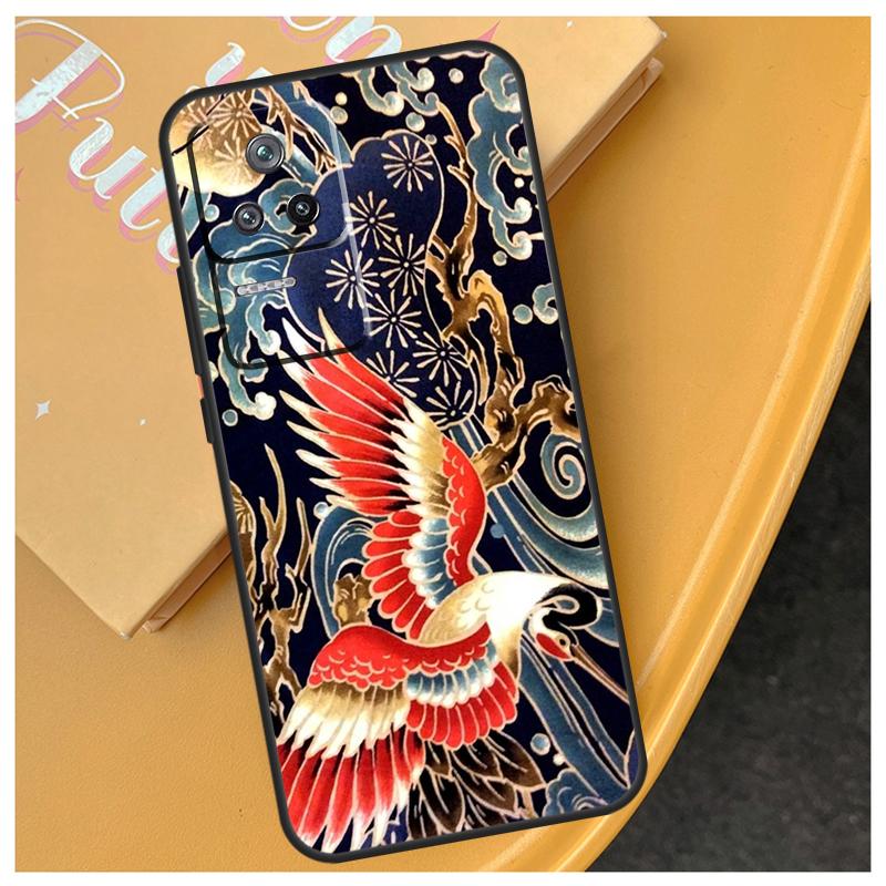 Art Crane Waves Funda For Xiaomi 17 Pro Max 13T 14T 15T 14 15 Ultra POCO X7 X5 X6 F5 F6 F7 Pro F8 Ultra Case