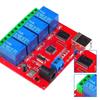 4 Channel 5V 12V 24V Relays Board USB Connection Intelligent Home Relays Controller for PC Automation Projects